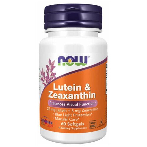 NOW Lutein and Zeaxanthin 60 софтг / Нау Лютеин и Зеаксантин 60 софтгель фото, описание