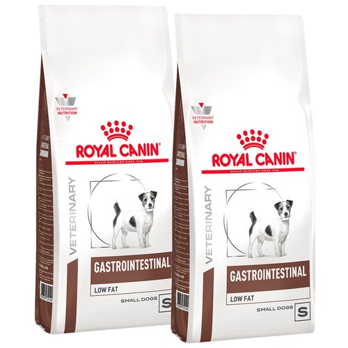 ROYAL CANIN GASTROINTESTINAL LOW FAT SMALL DOG S для взрослых собак маленьких пород при заболеваниях ЖКТ с пониженным содержанием жиров (1 + 1 кг) фото, описание