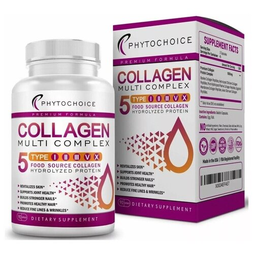 Мультиколагенный комплекс Phytochoice Collagen Multi complex 90 капс фото, описание