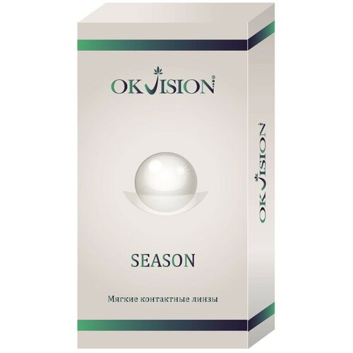 Контактные линзы OKVision Season, 2 шт., R 8,6, D -4, 1 уп. фото, описание