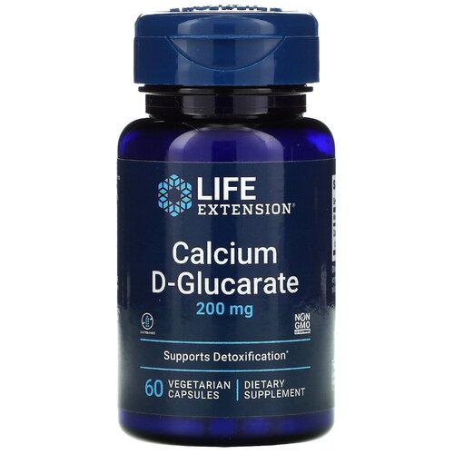 Life Extension Calcium D-Glucarate 60 капсул фото, описание