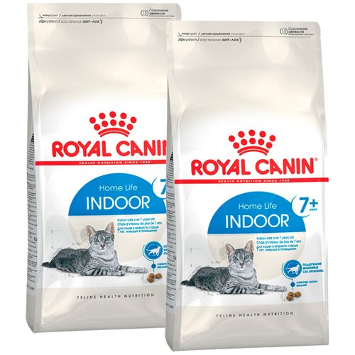 ROYAL CANIN INDOOR 7+ для пожилых кошек старше 7 лет живущих дома (1,5 + 1,5 кг) фото, описание