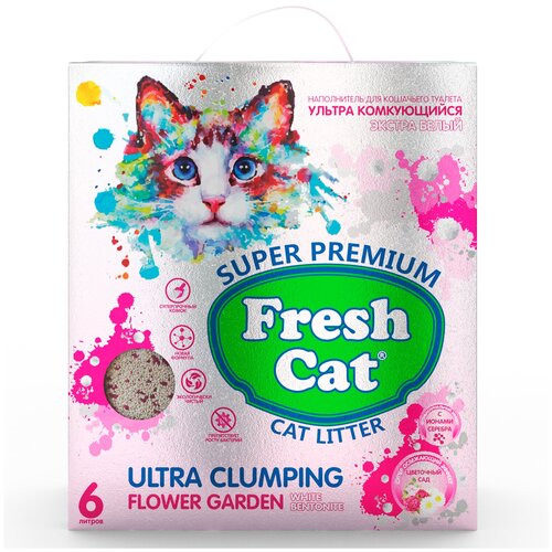 FRESH CAT комкующийся бентонитовый наполнитель с ароматом 