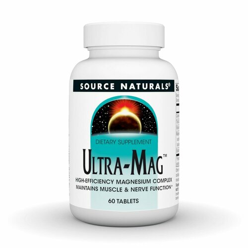 Source Naturals Ultra-Mag (Магниевый комплекс с витамином B6) 60 таблеток фото, описание