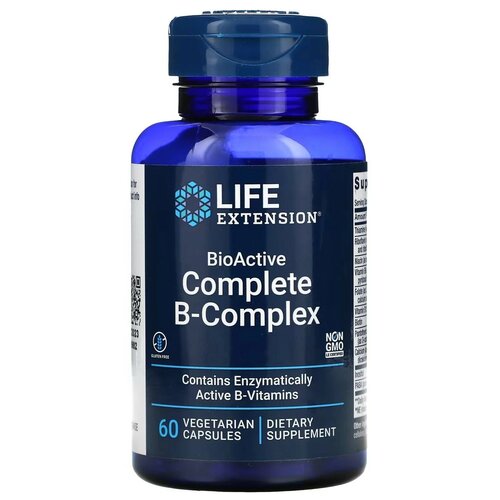 фото BioActive Complete B-Complex, 60 шт., купить онлайн за 1150 рубл.