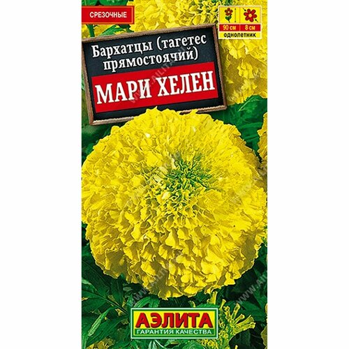 Семена Бархатцы Мари Хелен прям, однолетник, (Аэлита) 0,3г фото, описание