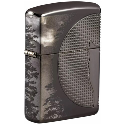 Зажигалка Zippo 49353 бензиновая Armor High Polish Black Ice фото, описание