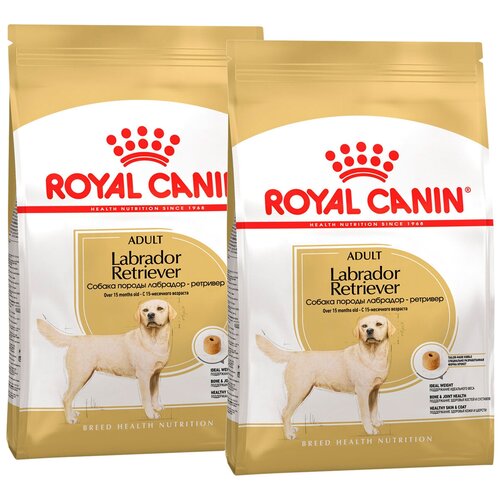 Сухой корм ROYAL CANIN LABRADOR RETRIEVER ADULT для взрослых собак лабрадор ретривер (12 + 12 кг) фото, описание