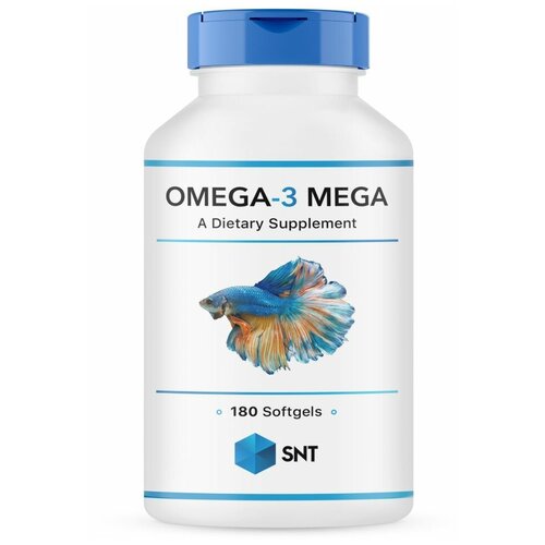 Swiss Nutrition Technology SNT Omega-3 Mega 330/220 softgels 180 капсул фото, описание