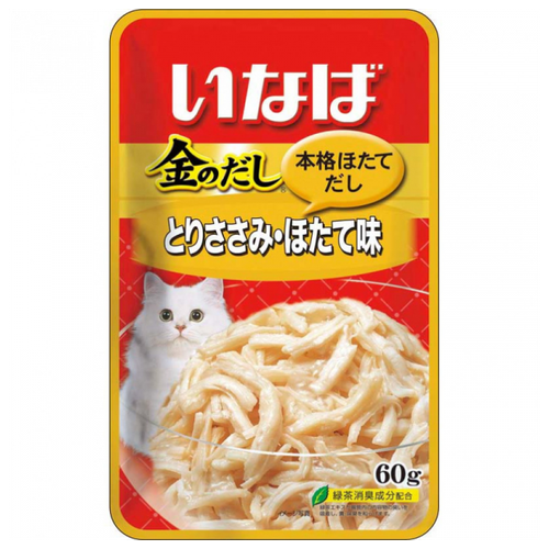 Japan Premium Pet Inaba Пауч для кошек с Курицей и Гребешком 60 гр x 6 шт. фото, описание