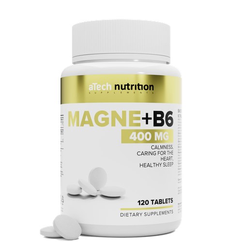 Магний +В6 / MAGNE+ В6 aTech nutrition 120 таблеток фото, описание