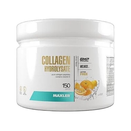 Maxler Collagen Hydrolysate пор., 150 г, апельсин и лимон фото, описание