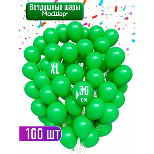 Воздушные шары зеленый 100 шт, на день рождения фото, описание