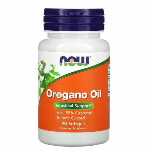 NOW Oregano Oil (масло орегано) 90 капсул фото, описание