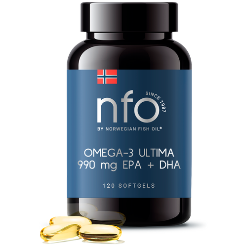 фото Omega-3 Ultima капс., 400 г, 120 шт., купить онлайн за 12990 рубл.