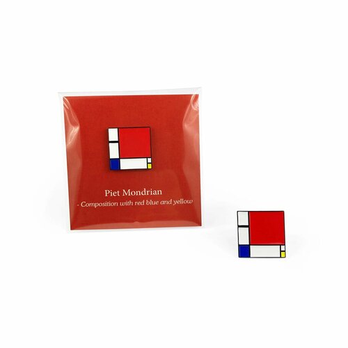 Значок металлический / Little Pins / Piet Mondrian / Картины / Искусство фото, описание