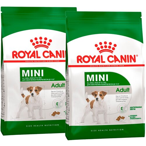 Сухой корм ROYAL CANIN MINI ADULT для взрослых собак маленьких пород (0,8 + 0,8 кг) фото, описание