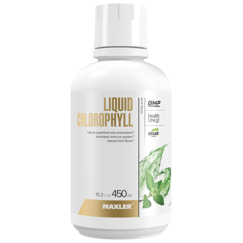 MAXLER Liquid Chlorophyll фл., 450 мл, 450 г, мята фото, описание