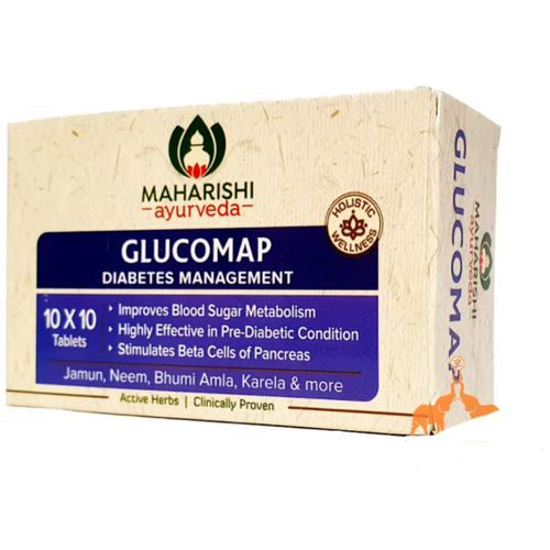 Глюкомап (Glucomap Maharishi Ayurveda), 100 таб – от диабета фото, описание