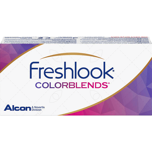 Контактные линзы Fresh Look ColorBlends, 2 шт., R 8,6, D 0, ADD: средняя, brown фото, описание