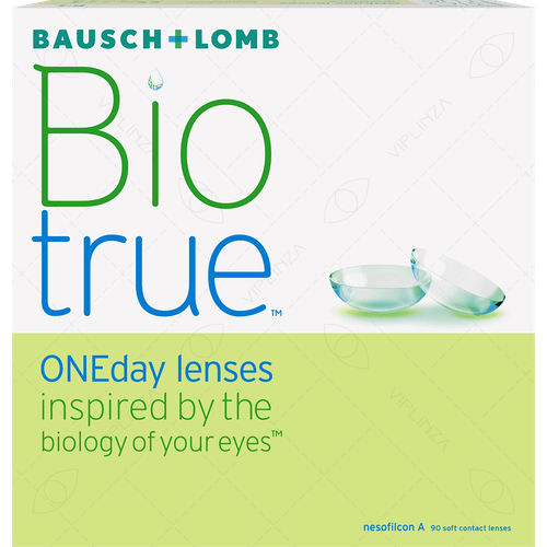 Контактные линзы Bausch & Lomb Biotrue ONEday, 90 шт., R 8,6, D -2, 1 уп. фото, описание