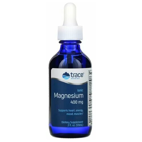 Trace Minerals ® Ionic Magnesium (ионный магний) 400 мг 59 мл фото, описание