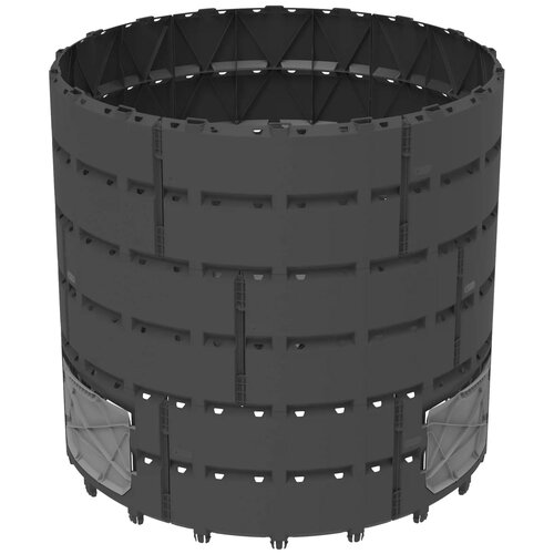 Компостер Альт-Пласт агроном премиум (1200 л) черный 1 шт. 117 см 117 см 111 см 1200 л 11.28 кг фото, описание