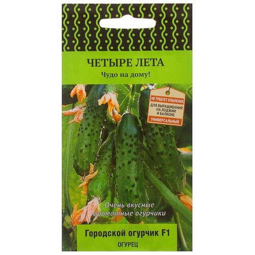 Семена ПОИСК Четыре лета Огурец Городской огурчик F1 5 шт. фото, описание