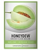 photo: You can buy Honeydew Seeds for Planting - Green Flesh Melon Heirloom, Non-GMO Fruit Seed Variety- 2 Grams Seeds Great for Summer Honey Dew Melon Gardens by Gardeners Basics online, best price $5.49 ($54.90 / Ounce) new 2024-2023 bestseller, review