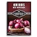 photo Survival Garden Seeds - Red Burgundy Onion Seed for Planting - Packet with Instructions to Plant and Grow Delicious Red Short Day Onions in Your Home Vegetable Garden - Non-GMO Heirloom Variety 2024-2023