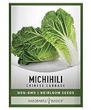 photo: You can buy Michihili Chinese Cabbage Seeds for Planting - Napa Heirloom, Non-GMO Vegetable Variety- 1 Gram Seeds Great for Summer, Spring, Fall and Winter Gardens by Gardeners Basics online, best price $4.95 new 2024-2023 bestseller, review