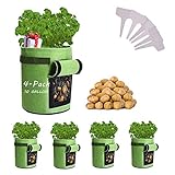 photo: You can buy Potato-Grow-Bags, 4 Pack 10 Gallon Felt Potatoes Growing Containers with Handles&Access Flap for Vegetables,Tomato,Carrot, Onion,Fruits,Plants Planting Bag Planter online, best price $34.99 new 2024-2023 bestseller, review