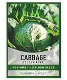 photo: You can buy Cabbage Seeds for Planting - Golden Acre Green Heirloom, Non-GMO Vegetable Variety- 1 Gram Approx 225 Seeds Great for Summer, Spring, Fall, and Winter Gardens by Gardeners Basics online, best price $4.95 new 2024-2023 bestseller, review
