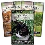 photo: You can buy Sow Right Seeds - Catnip and Cat Grass Seed Collection for Planting Indoors or Outdoors, Includes The Popular herb Seed Catnip and Cat Grass (100% Sweet Oat Grass), Non-GMO Heirloom Seed online, best price $9.99 new 2024-2023 bestseller, review