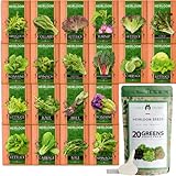 photo: You can buy Bulk Lettuce & Leafy Greens Seed Vault - 3000+ Non-GMO Vegetable Seeds for Planting Indoor or Outdoor - Kale, Spinach, Butter, Oak, Romaine Bibb & More - Hydroponic Home Garden Seeds (20 Variety) online, best price $21.95 ($1.10 / Count) new 2024-2023 bestseller, review