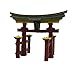 foto Rosewood Palissandro giapponese Torii Gate acquario ornamento 2024-2023