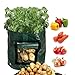 foto Scoolr, confezione da 2 borse per la coltivazione di patate, da 26,5 litri, borsa con finestra di areazione apribile per coltivare ortaggi come patate, carote, cipolle, pomodori, 33 cm x 35 cm 2024-2023