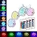 photo Submersible Led Lights Waterproof Multi-color Battery Remote Control, Party Perfect Decorative Lighting, Suitable for Aquarium Lights, Christmas, Halloween, Etc. IP68 Waterproof Rating (4Pack) 2022-2021