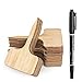 photo HOMENOTE 60pcs Bamboo Plant Labels (6 x 10 cm) with Bonus a Pen Vegetable Garden Markers T-Type Plant Tags for Plants 2024-2023