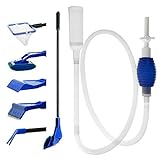 photo: You can buy GreenJoy Aquarium Fish Tank Cleaning Kit Tools Algae Scrapers Set 5 in 1 & Fish Tank Gravel Cleaner - Siphon Vacuum for Water Changing and Sand Cleaner (Cleaner Set) online, best price $16.88 new 2024-2023 bestseller, review
