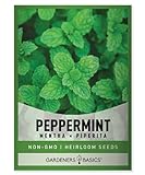 photo: You can buy Peppermint Seeds for Planting is A Heirloom, Open-Pollinated, Non-GMO Herb Variety- Great for Indoor and Outdoor Gardening and Herbal Tea Gardens by Gardeners Basics online, best price $4.95 new 2024-2023 bestseller, review