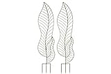 photo: You can buy Clever Me Eco Trellis for Climbing Plants Outdoor, Plant Trellis Indoor, Trellis for Potted Plants (2 Pack) 55” Tall, Stylish Metal Green Leaf Design Looks Beautiful While Your Plant Grows online, best price $79.00 new 2024-2023 bestseller, review