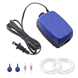 photo: You can buy FYD 4W Aquarium Air Pump 1.8L/Min*2 Dual Outlet with Accessories for Up to 50 Gallon Fish Tank online, best price $15.99 new 2024-2023 bestseller, review