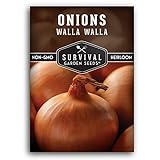photo: You can buy Survival Garden Seeds - Walla Walla Onion Seed for Planting - Packet with Instructions to Plant and Grow Deliciously Sweet Long Day Onions in Your Home Vegetable Garden - Non-GMO Heirloom Variety online, best price $4.99 new 2024-2023 bestseller, review
