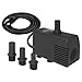 photo Knifel Submersible Pump 600GPH Ultra Quiet with Foam Filter & Dry Burning Protection 8.2ft High Lift for Fountains, Hydroponics, Ponds, Aquariums & More……… 2024-2023