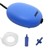 photo: You can buy AQUANEAT Aquarium Air Pump, 10 Gallon Fish Tank Air Pump, 40 GPH Oxygen Aerator, with Airline Tubing, Air Stone, Check Valve, Hydroponic Air Bubbler Pump online, best price $8.88 new 2024-2023 bestseller, review