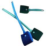 photo: You can buy AOODOOM 3 PCS Double-Sided Aquarium Fish Tank Algae Cleaning Brush with Non-Slip Handle, Sponge Scrubber Cleaner for Glass Aquariums and Home Kitchen online, best price $11.99 new 2024-2023 bestseller, review