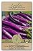 photo Gaea's Blessing Seeds - Eggplant Seeds - Long Purple Heirloom Non-GMO Seeds with Easy to Follow Planting Instructions - 91% Germination Rate Net Wt. 1.0g 2023-2022