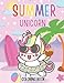 photo Summer Unicorn Coloring Book (Coloring Book For Toddlers and Kids) 2024-2023