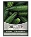 photo Cucumber Seeds for Planting - Marketmore 76 - Cucumis sativus Heirloom, Non-GMO Vegetable Variety- 1 Gram Seeds Great for Outdoor Gardening by Gardeners Basics 2022-2021